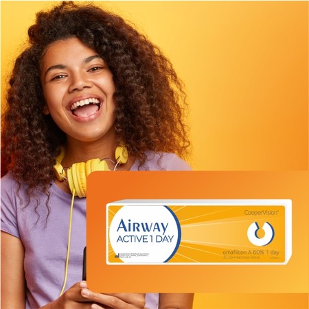 Попробуйте новые  однодневные линзы  Airway Active   за 1090 рублей